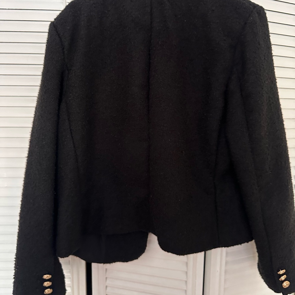 Women's Black Tweed Jacket - Picture 2 of 4